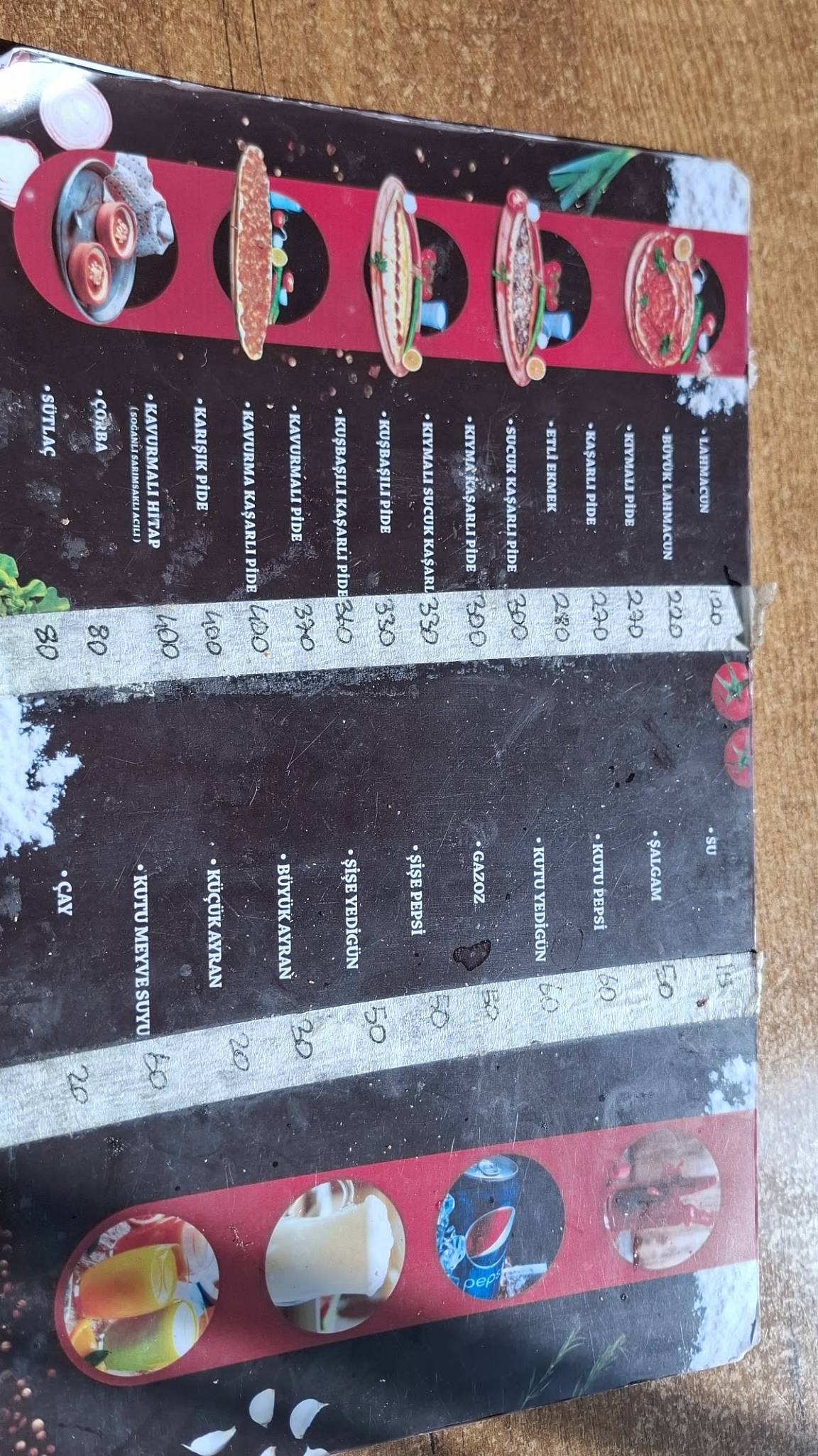 Taşkınlar Pide Lahmacun Salonu меню