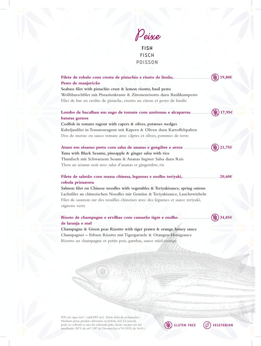 Taste Restaurante Carvoeiro меню