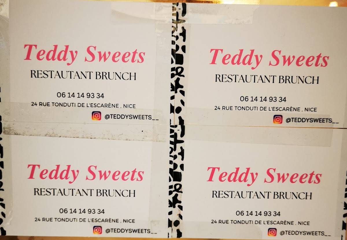 Teddy Sweets меню