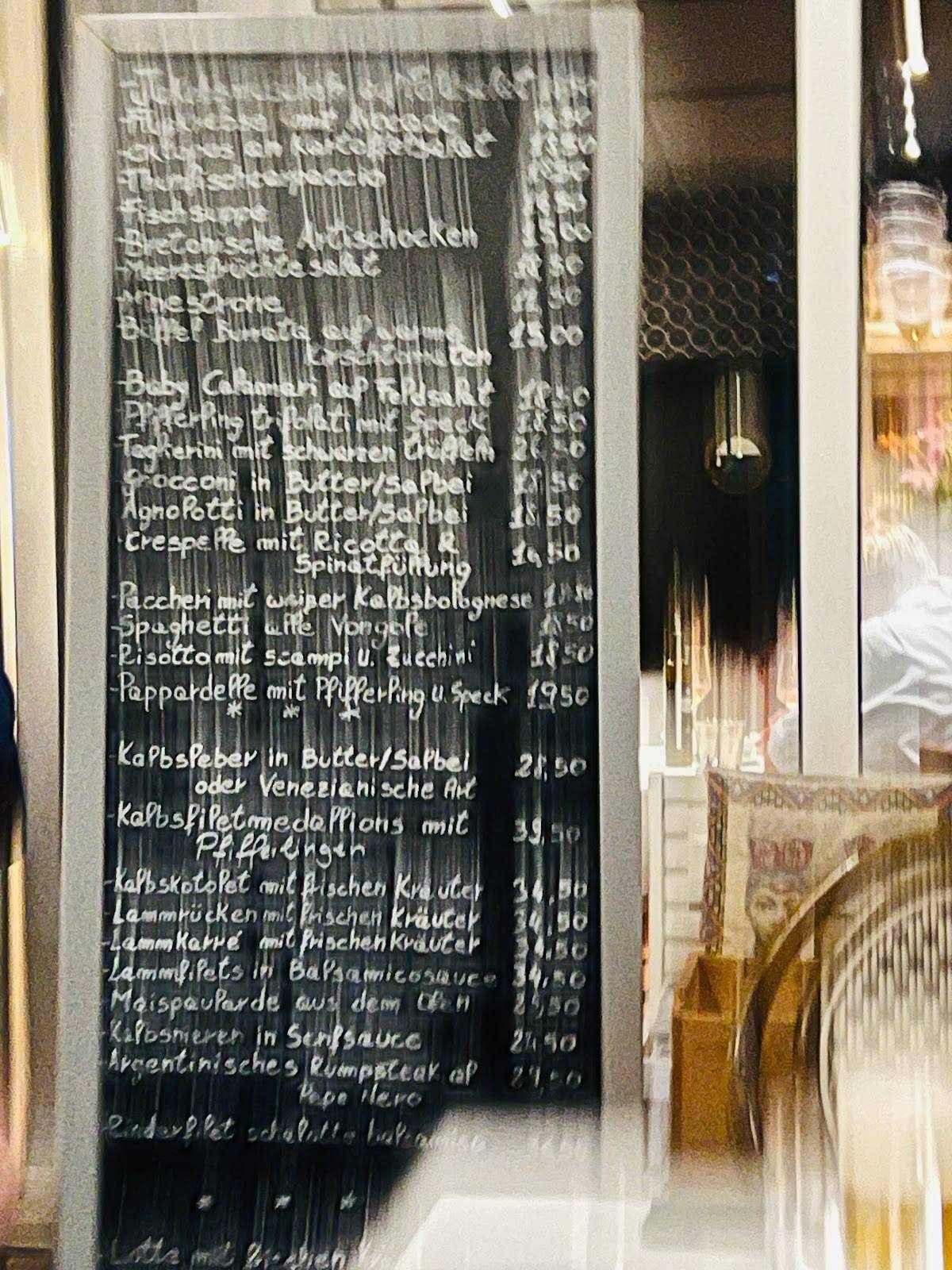 Tullio Ristorante меню