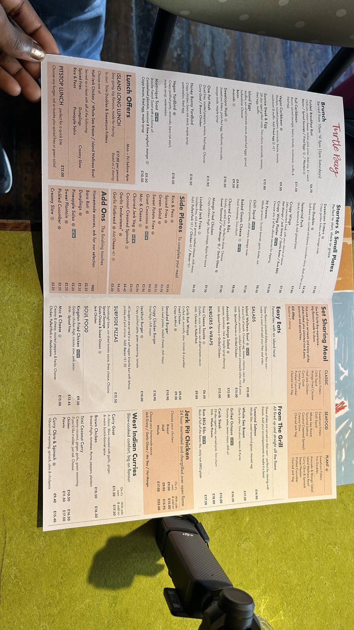 Turtle Bay Cheltenham меню