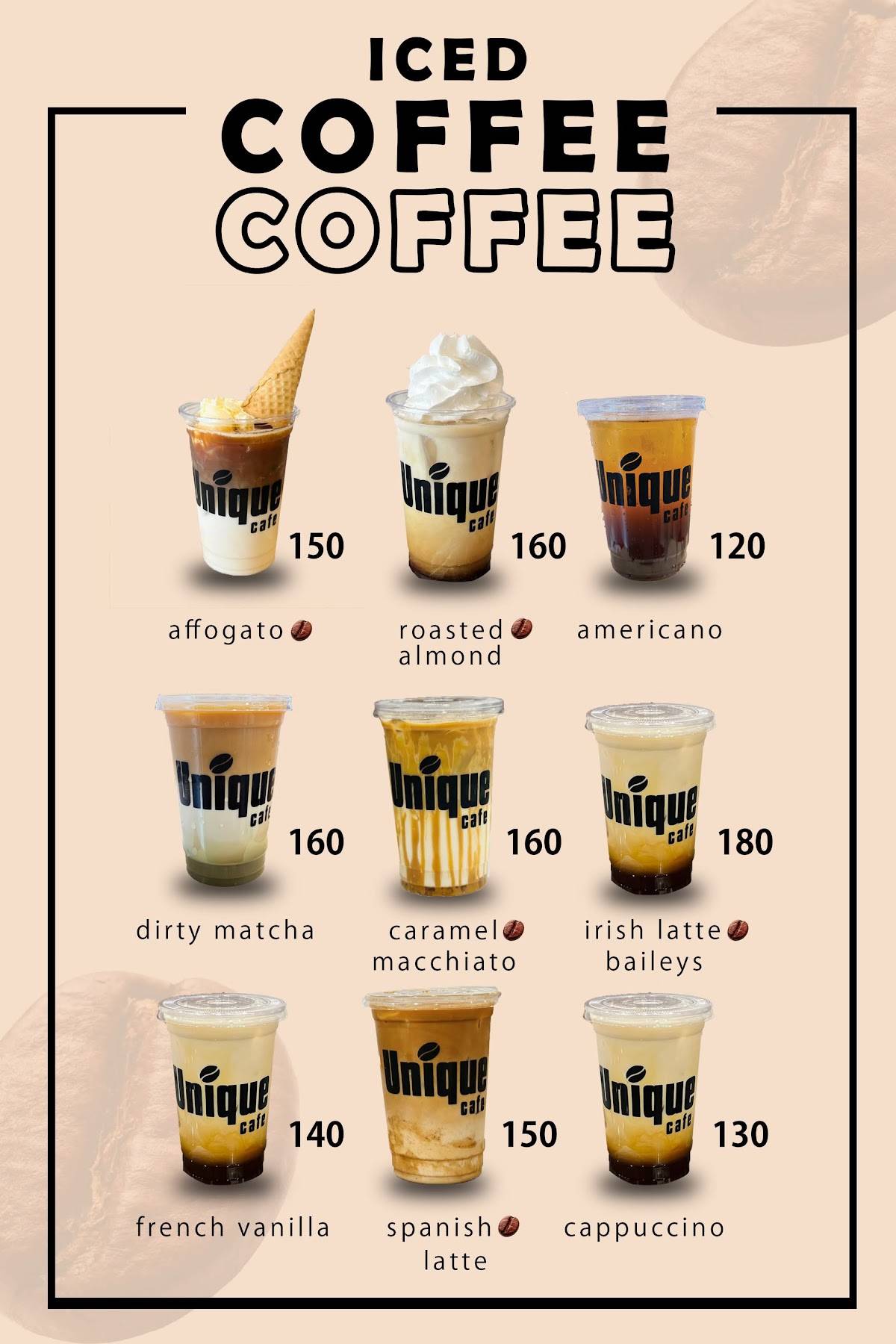 Unique Cafe меню