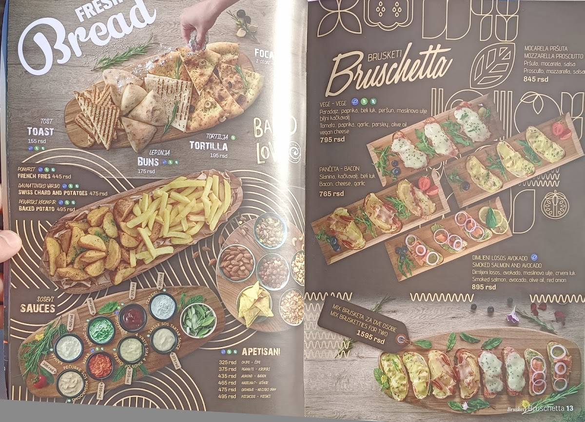 Restaurant Viva меню
