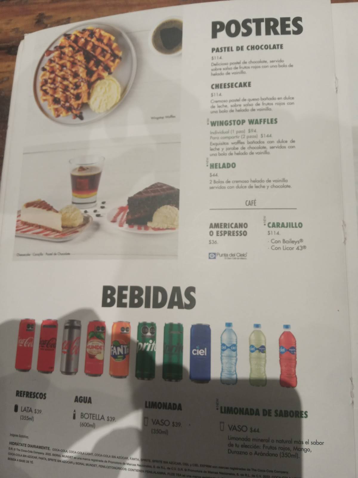Wingstop Plaza Las Palmas меню