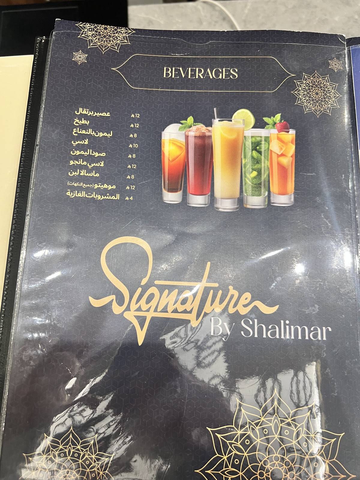 Shalimar Restaurant Aziziah مطعم شاليمار العزيزية меню