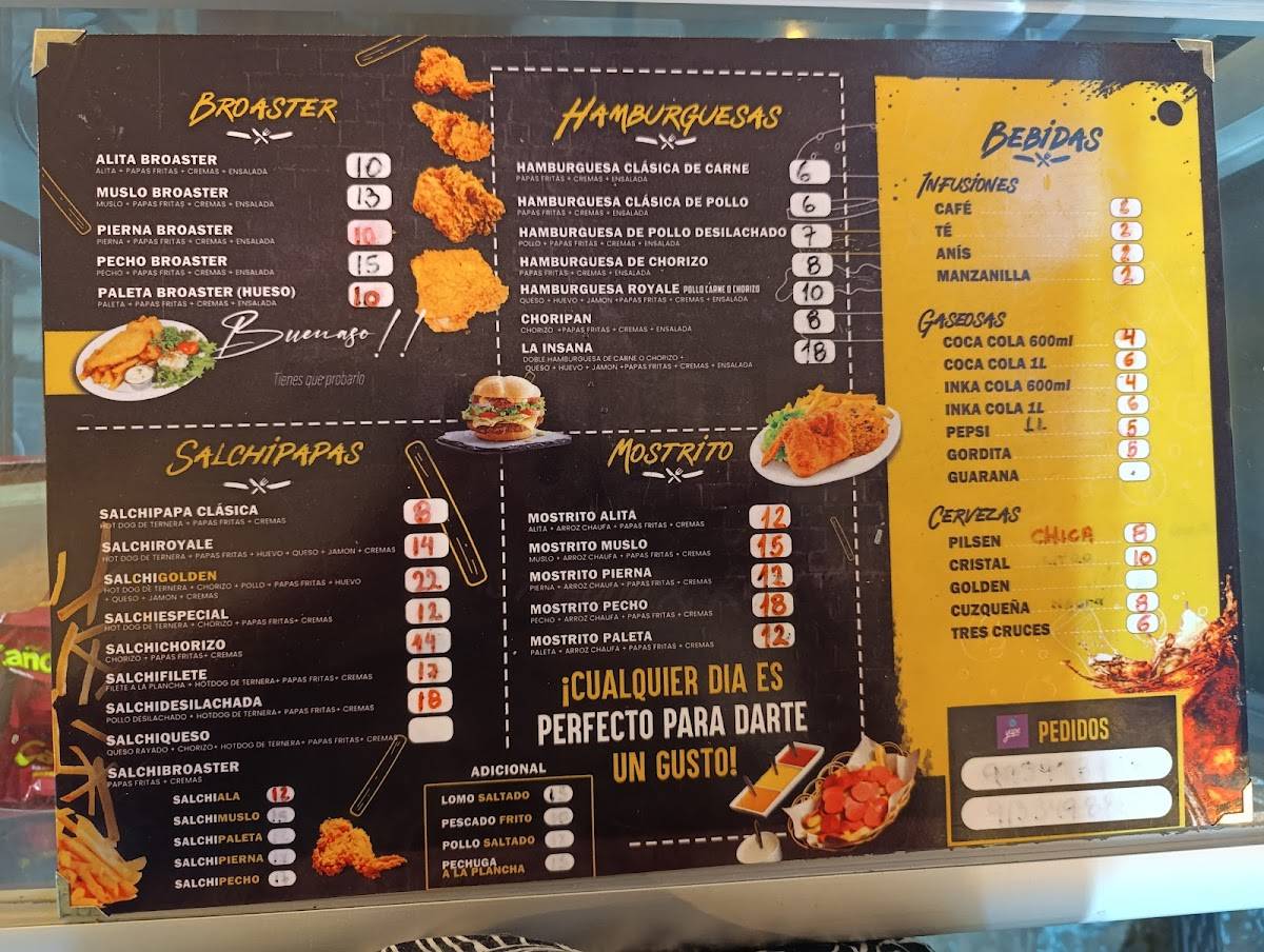 Golden FastFood меню