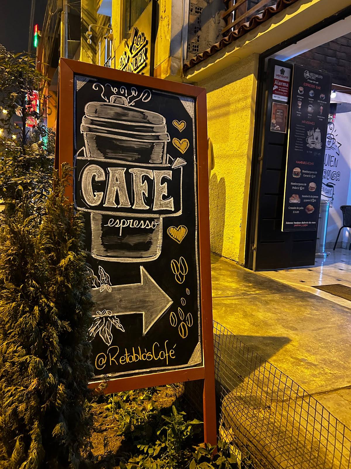 Retablo's Café меню