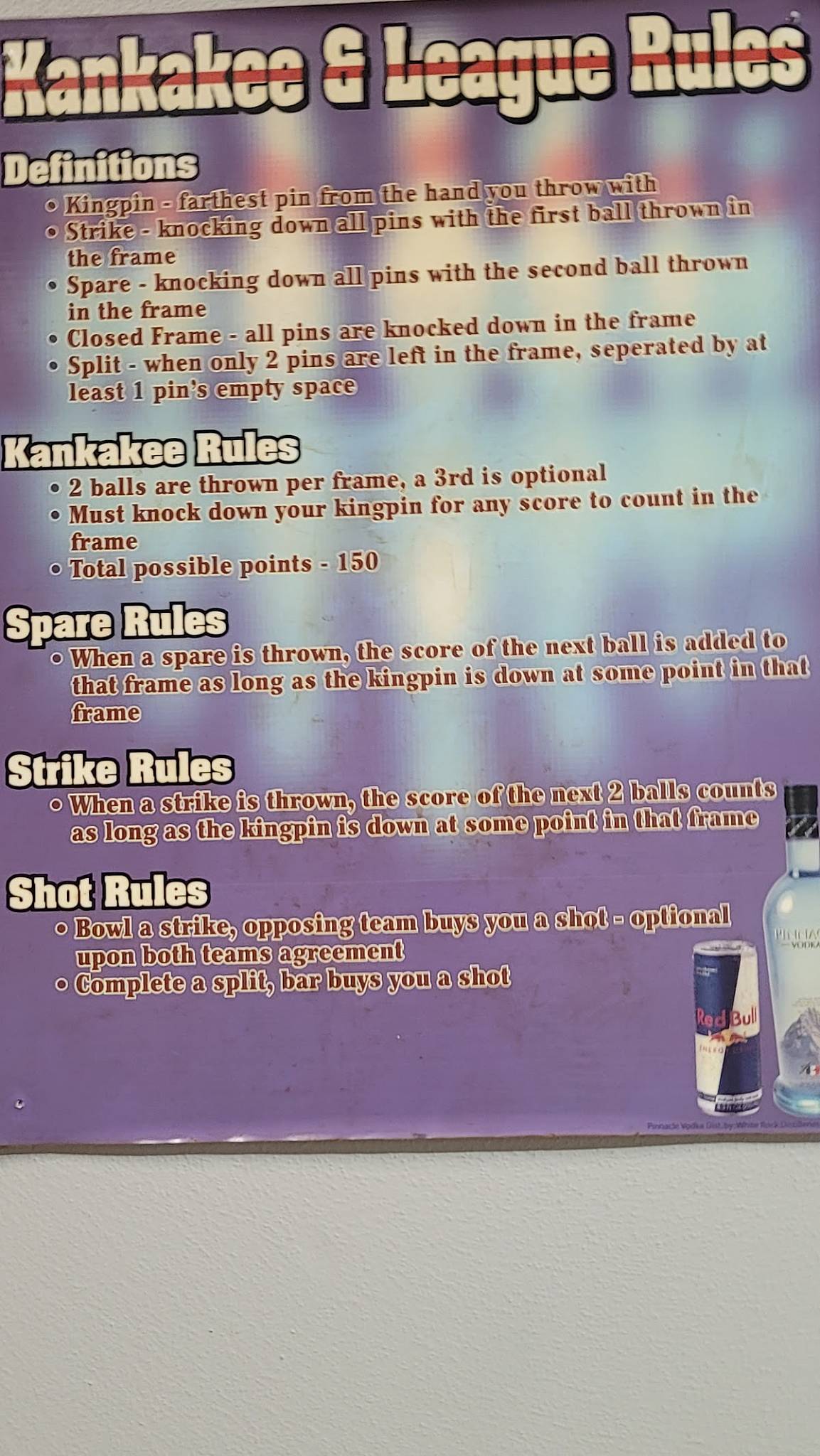 Rhino Bar меню