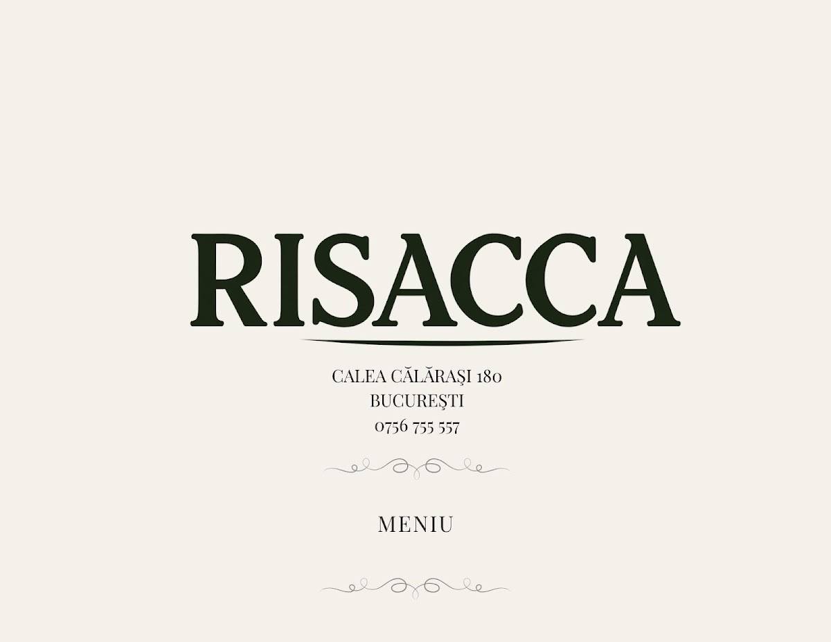 Risacca меню