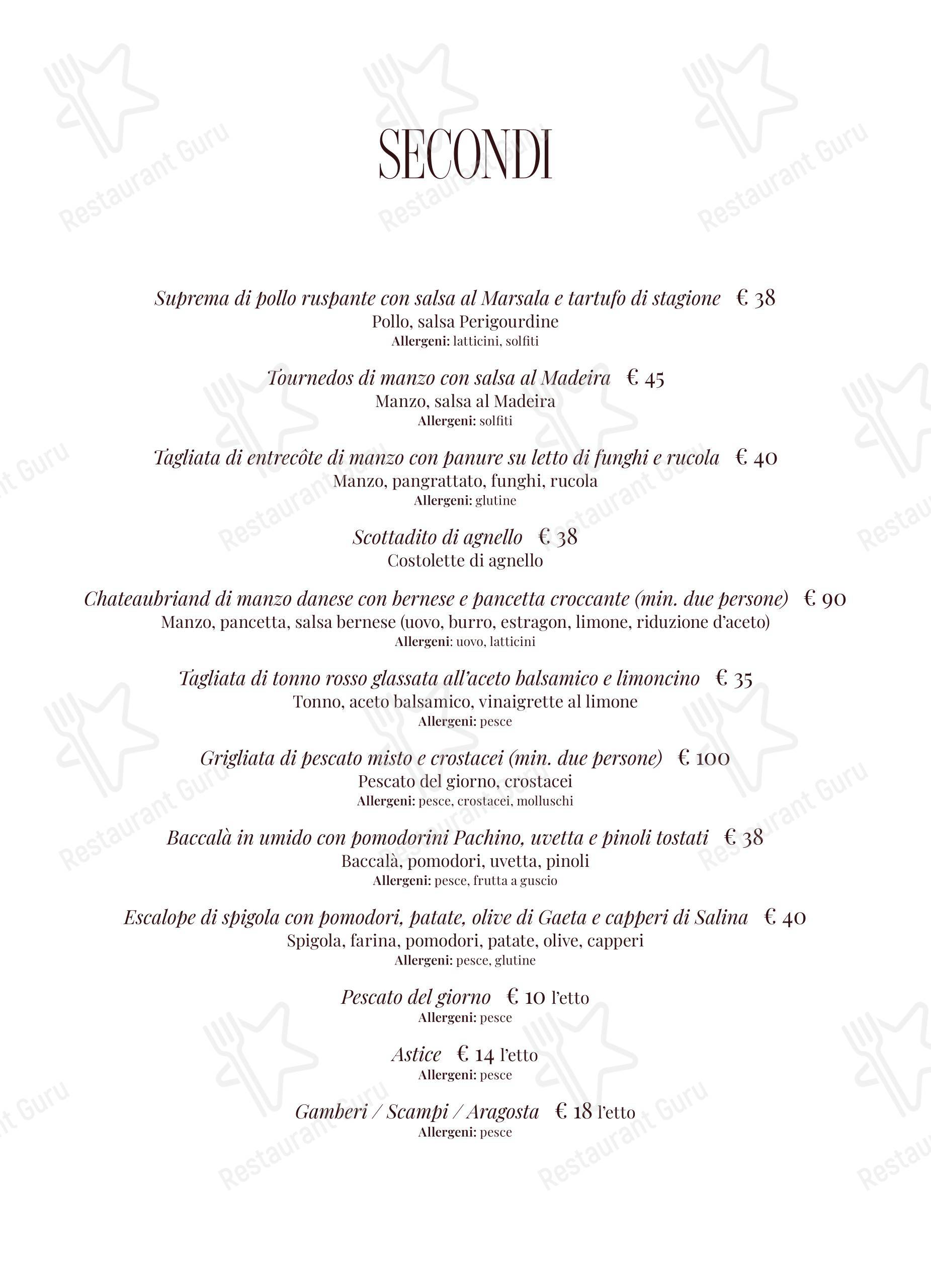 Ristorante Camponeschi в Риме - Коктейльная карта