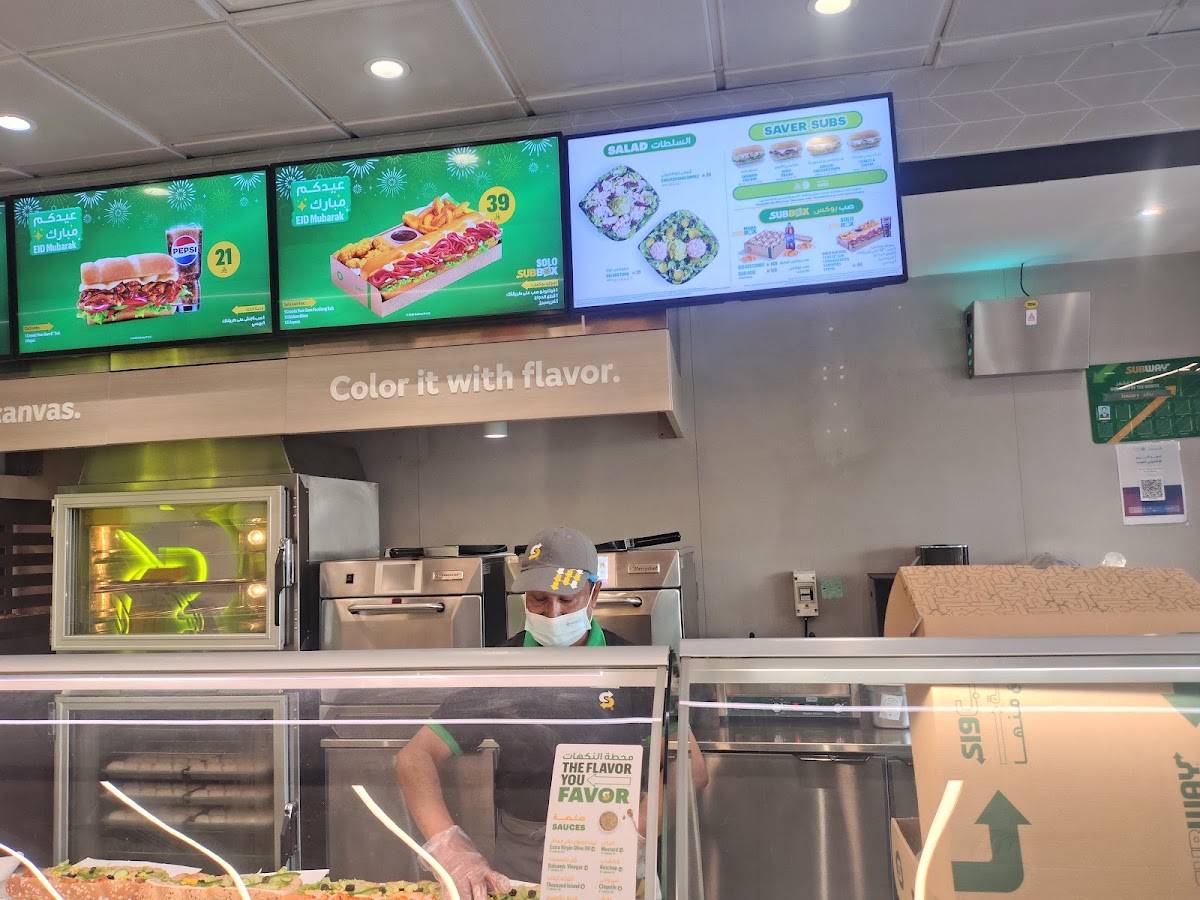 Subway меню