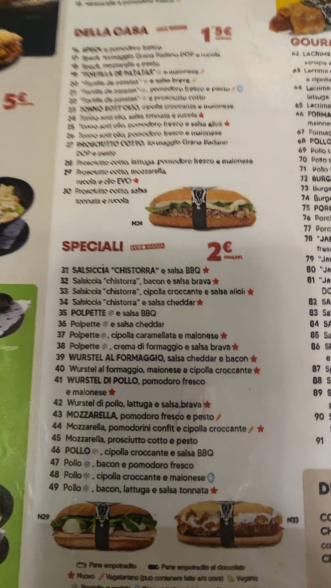 100 Montaditos Portonaccio меню