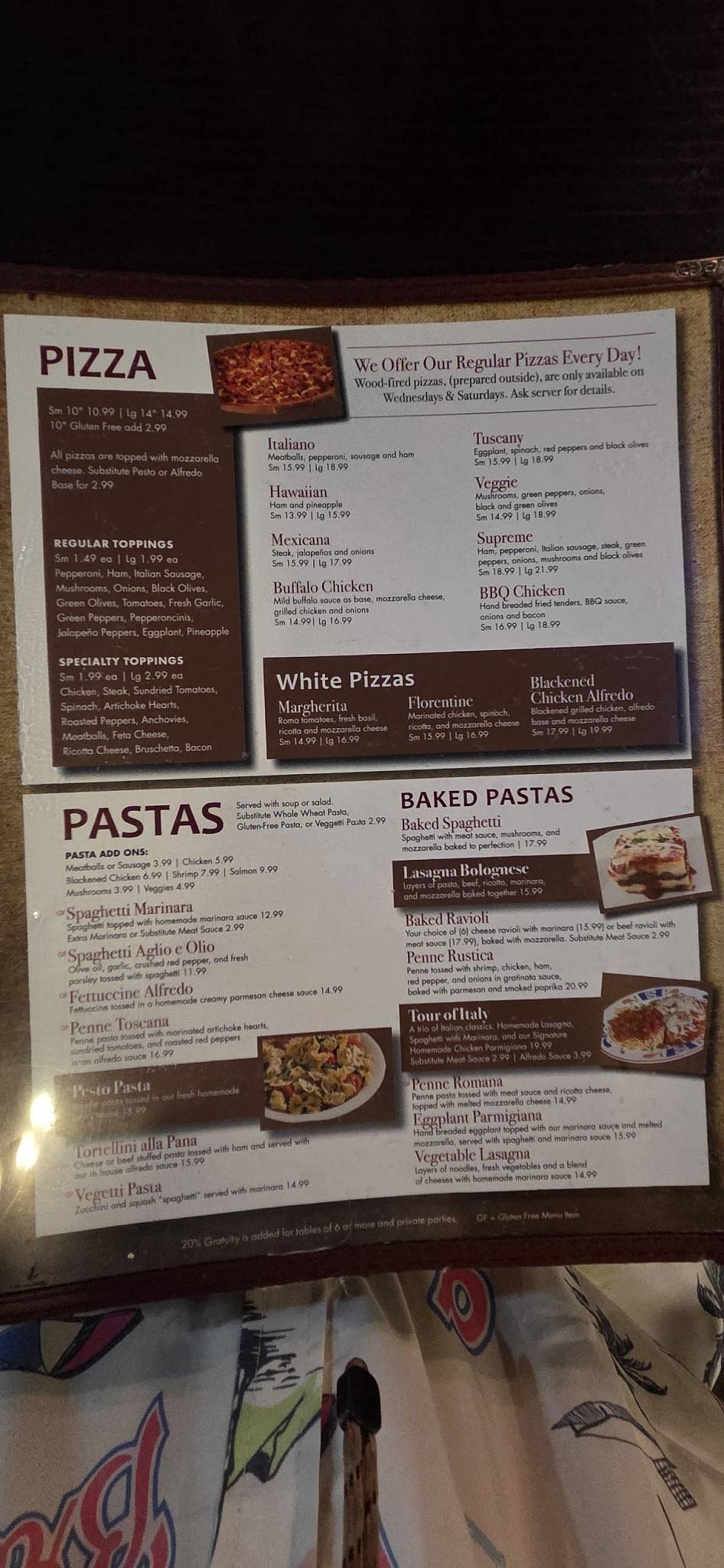 Bella Roma Grill Italian меню