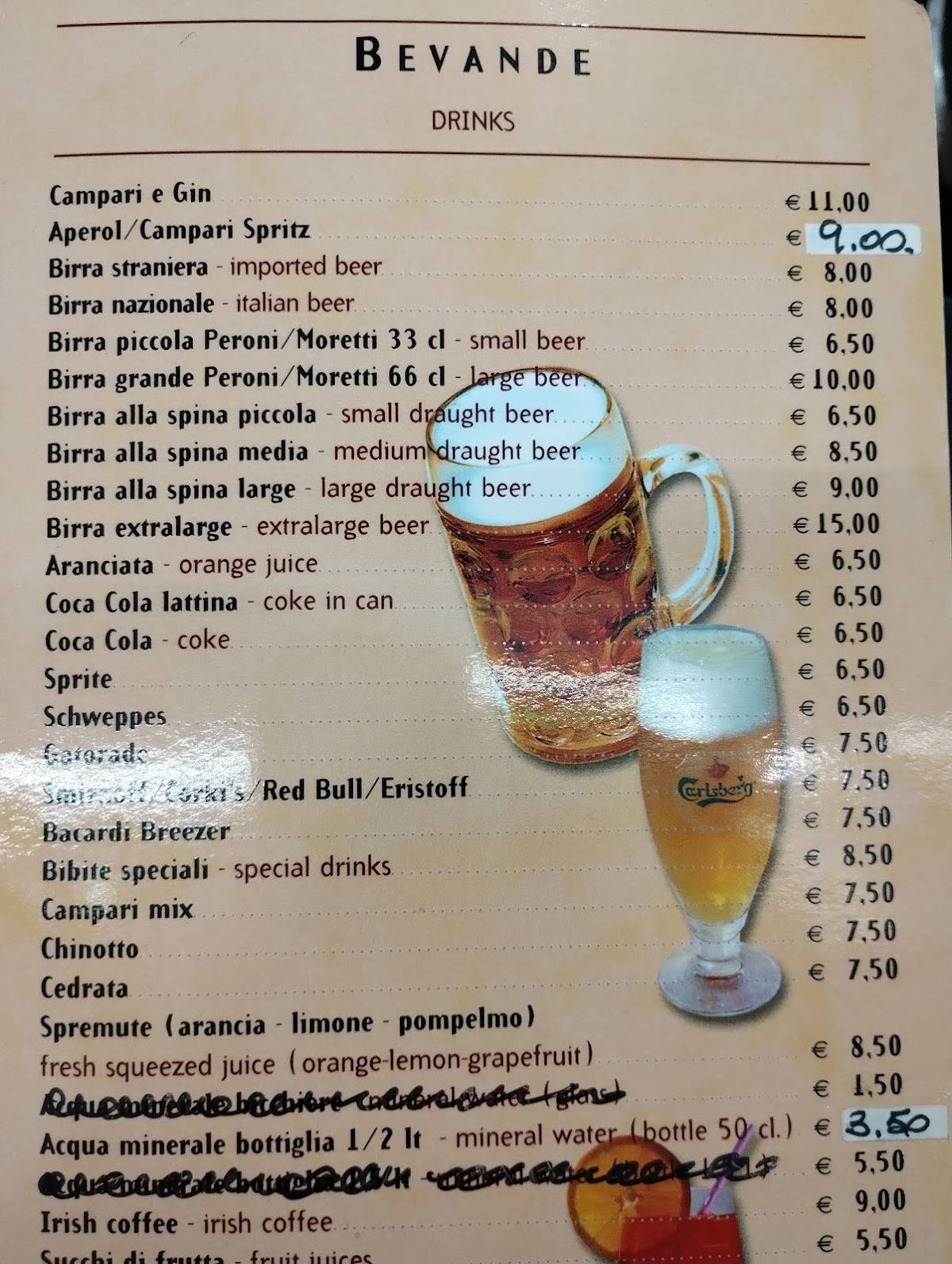 Caffetteria Antica Roma меню