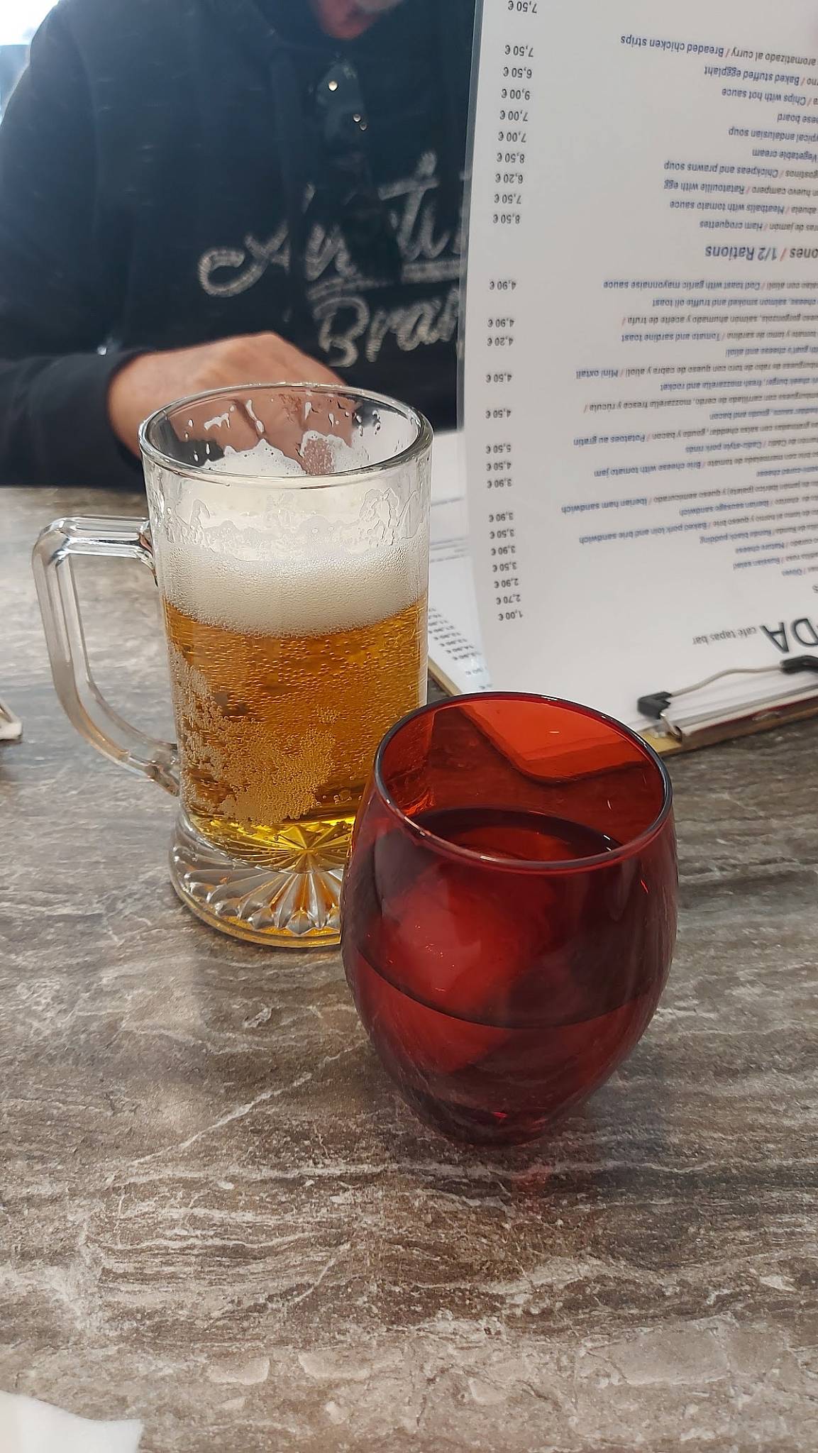 Bar vida cafetería меню