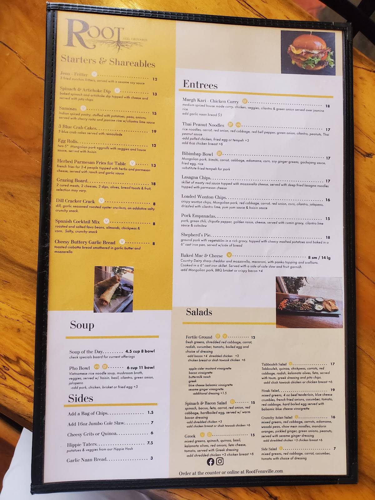 Root Cafe - Fennville меню