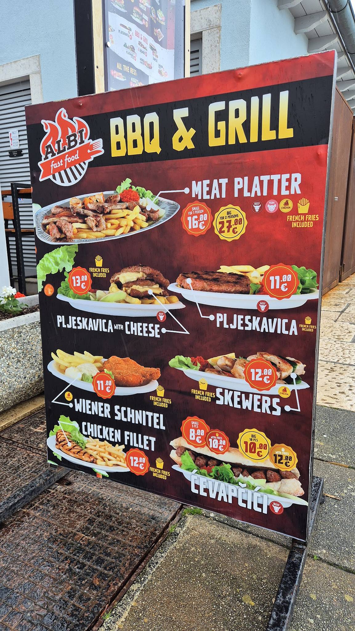 Fast Food Albi меню