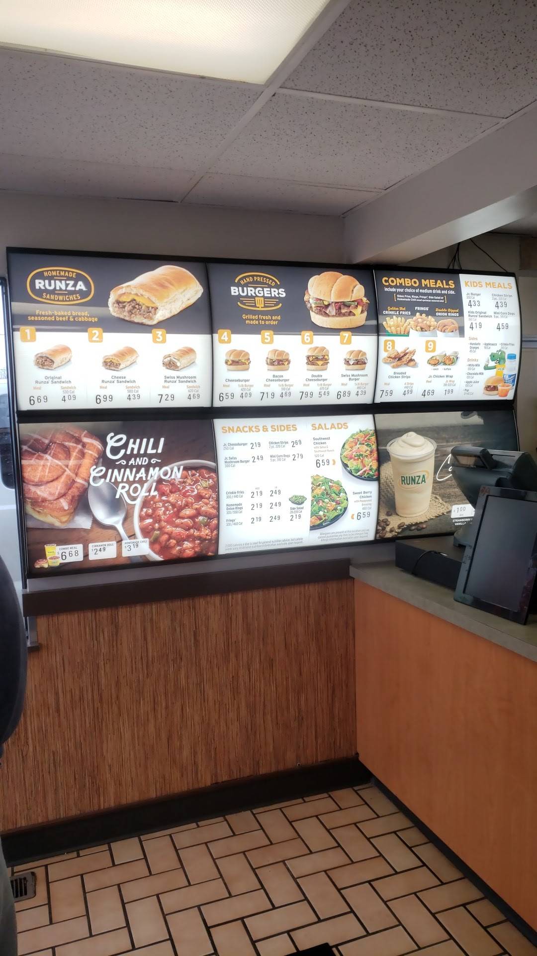 Runza Restaurant меню