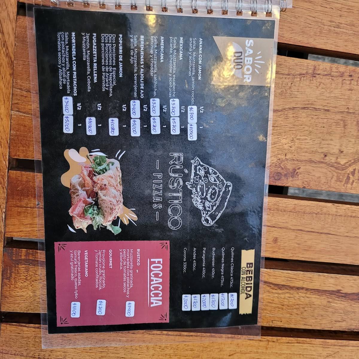 Rústico Pizzas - Los Perales меню