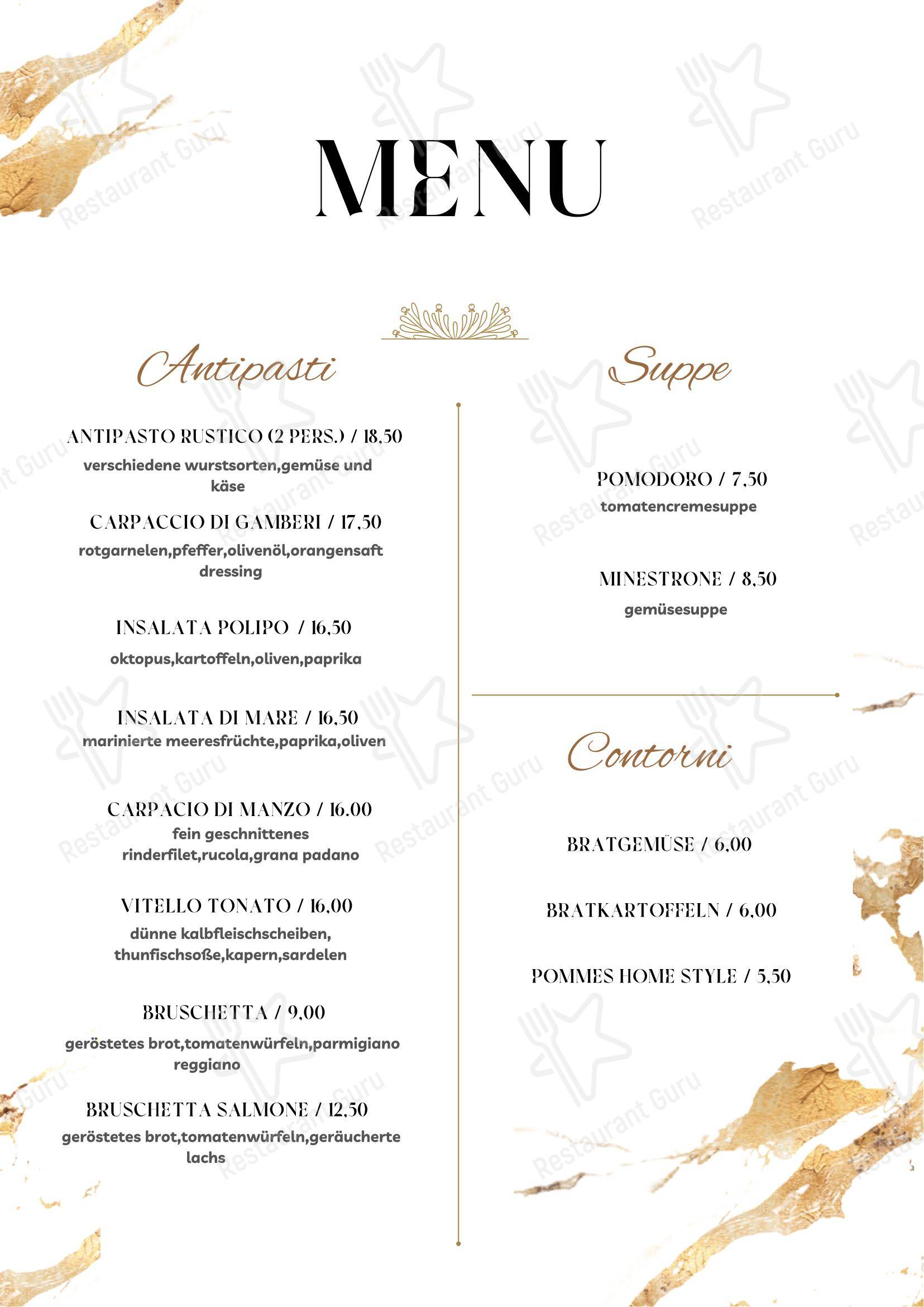 Rustico в Пфорцгейме - Меню