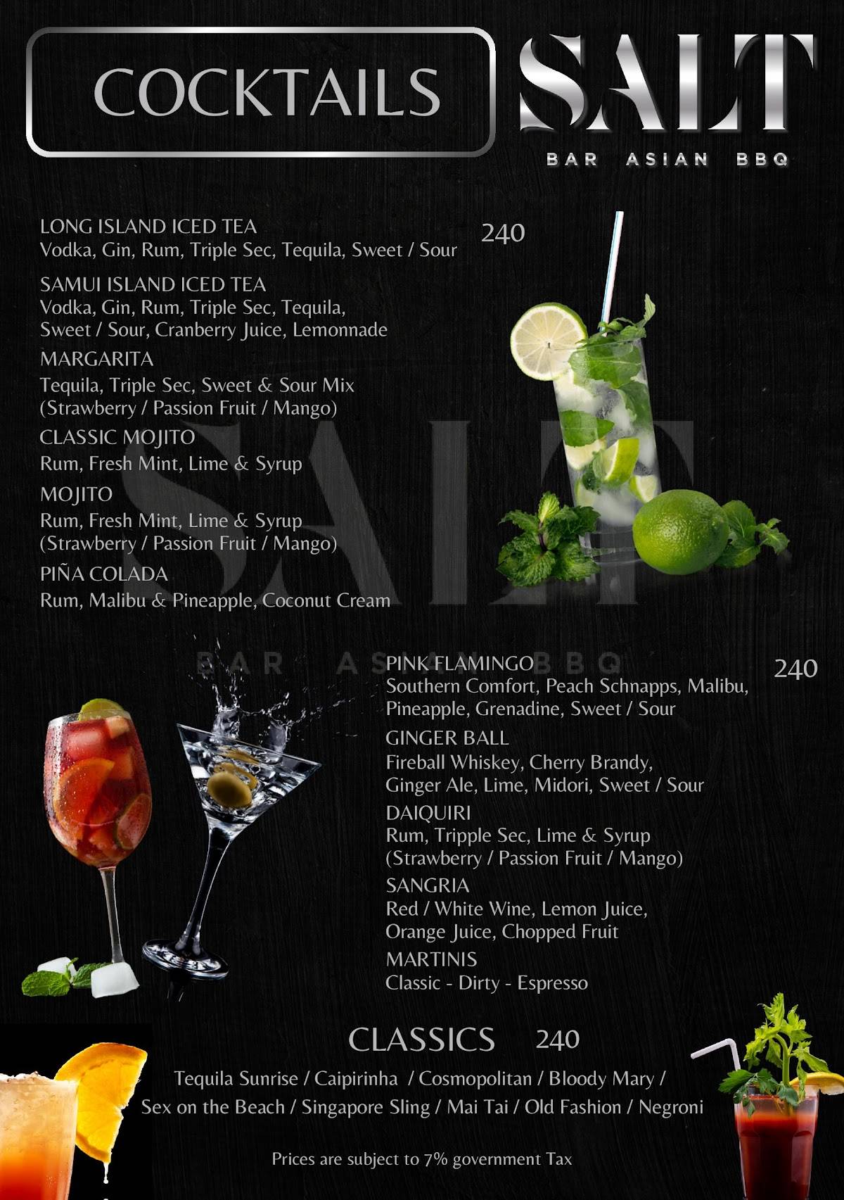 SALT Bar Asian BBQ меню