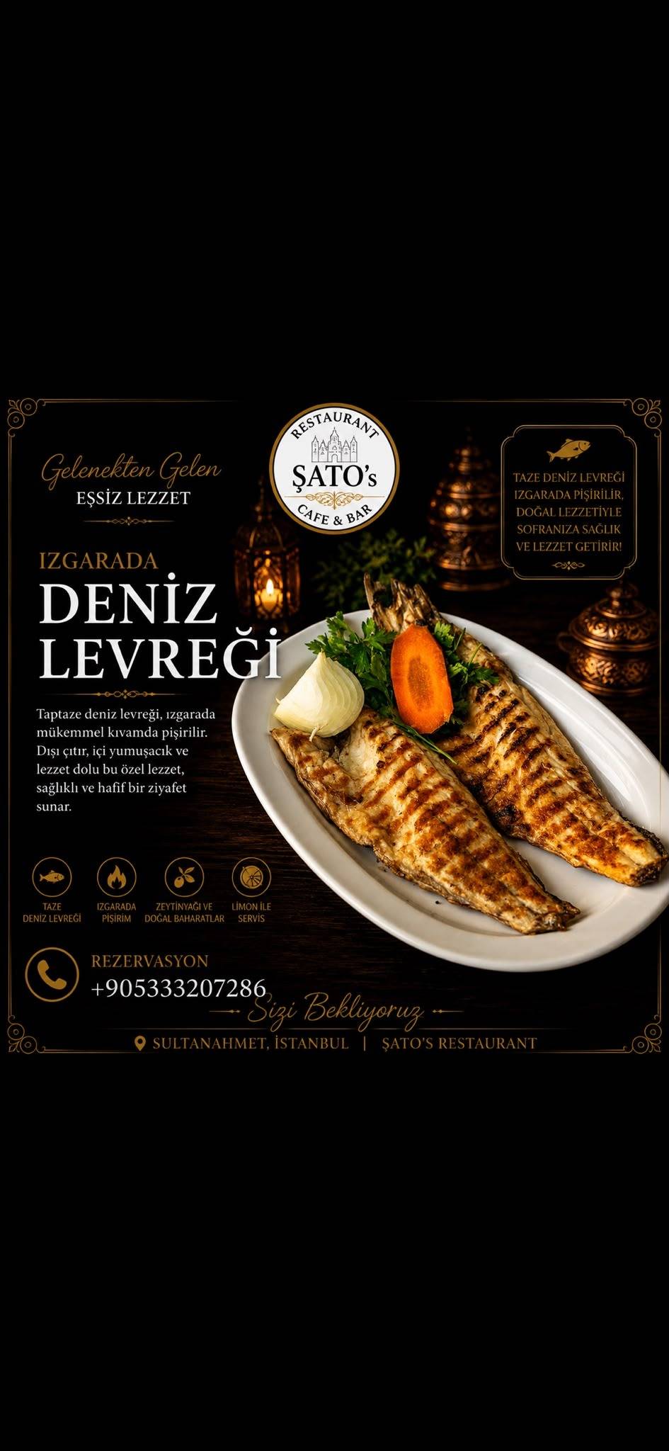ŞATO’s Restaurant Sultanahmet меню