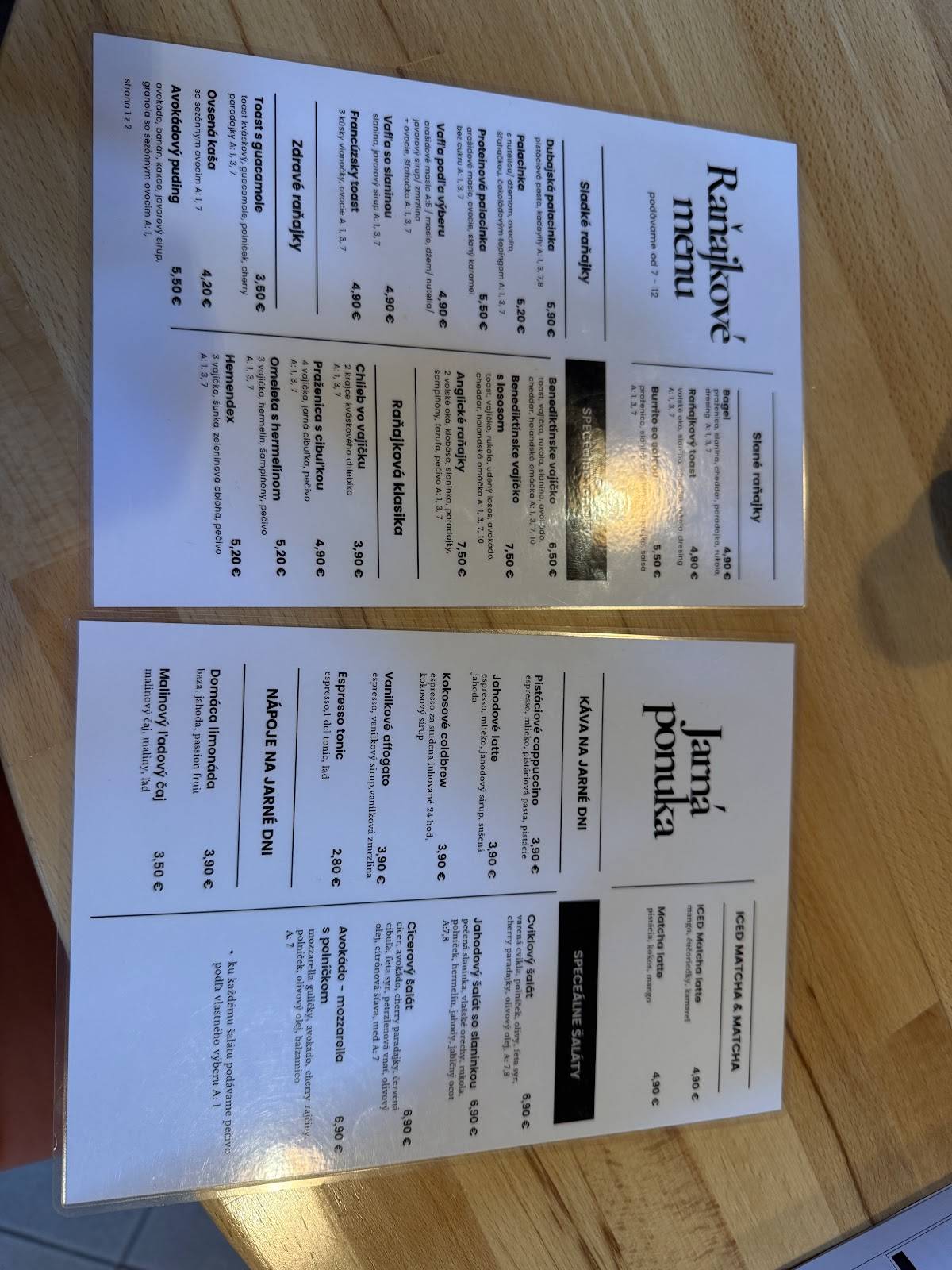 SPECE bakery & cafe меню