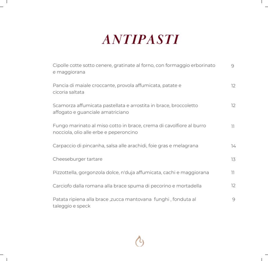 Scottadito Ristorante меню