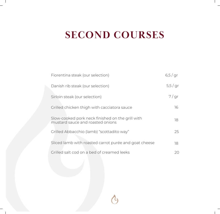 Scottadito Ristorante меню