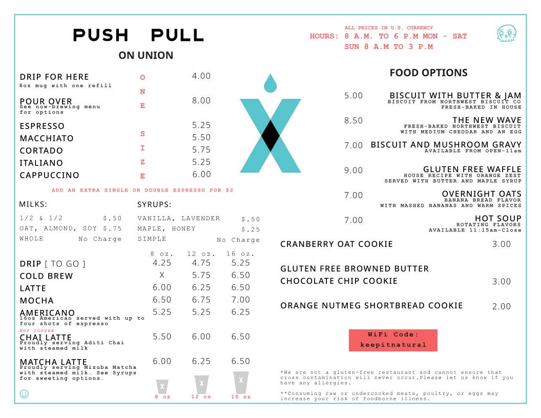 Push Pull on Union меню