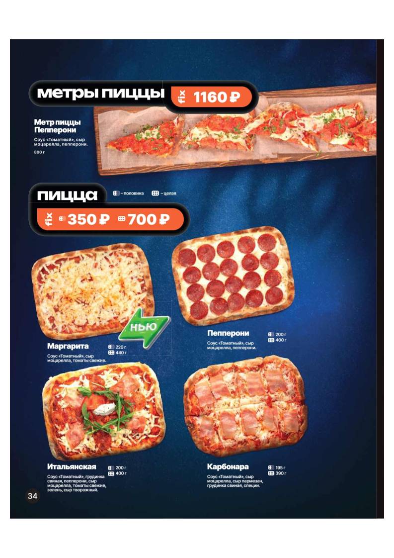 Шашлыкоff меню