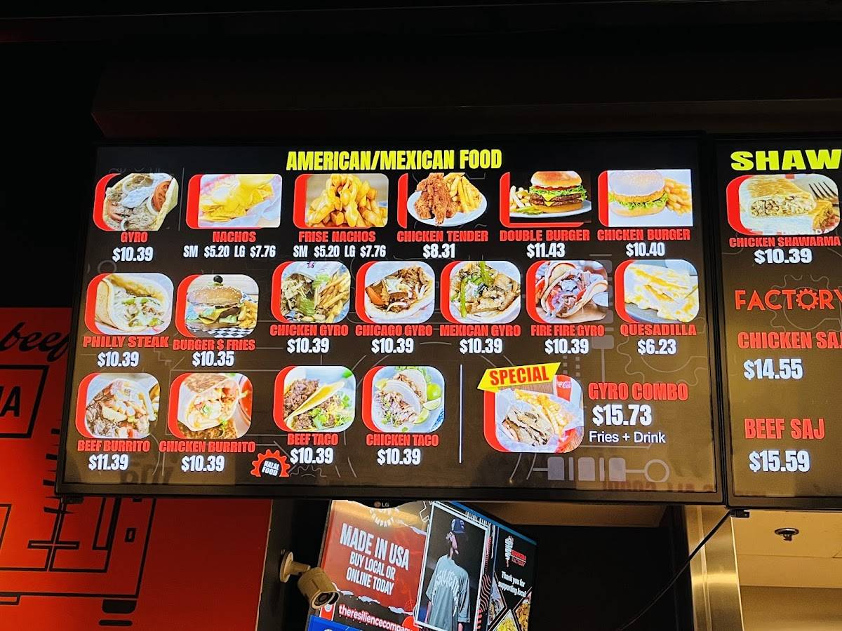 Shawarma Factory меню