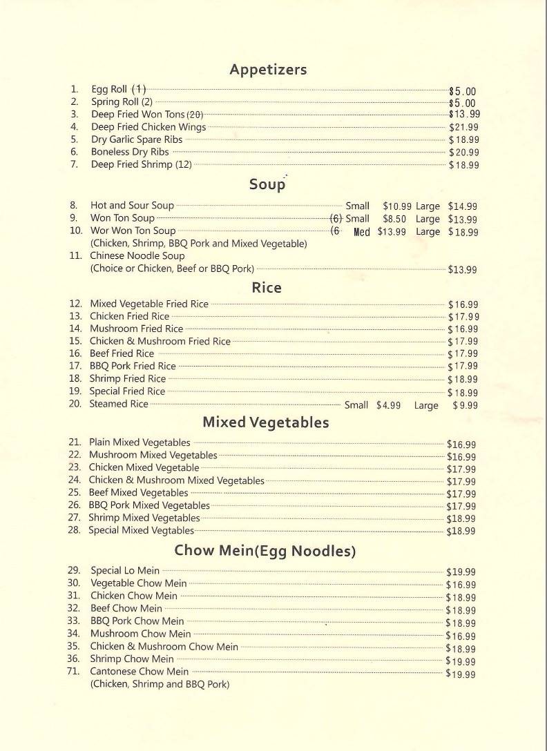 Shellbrook Restaurant меню