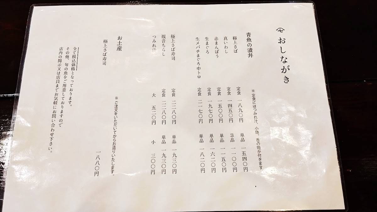 Shichibei меню