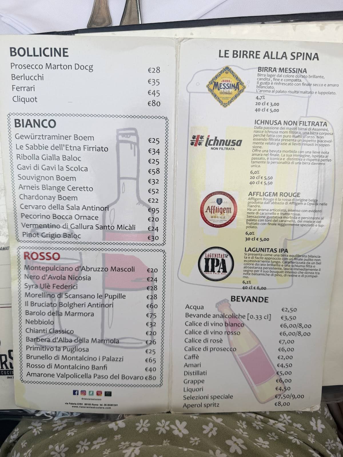 D’alessandro in Trevi меню