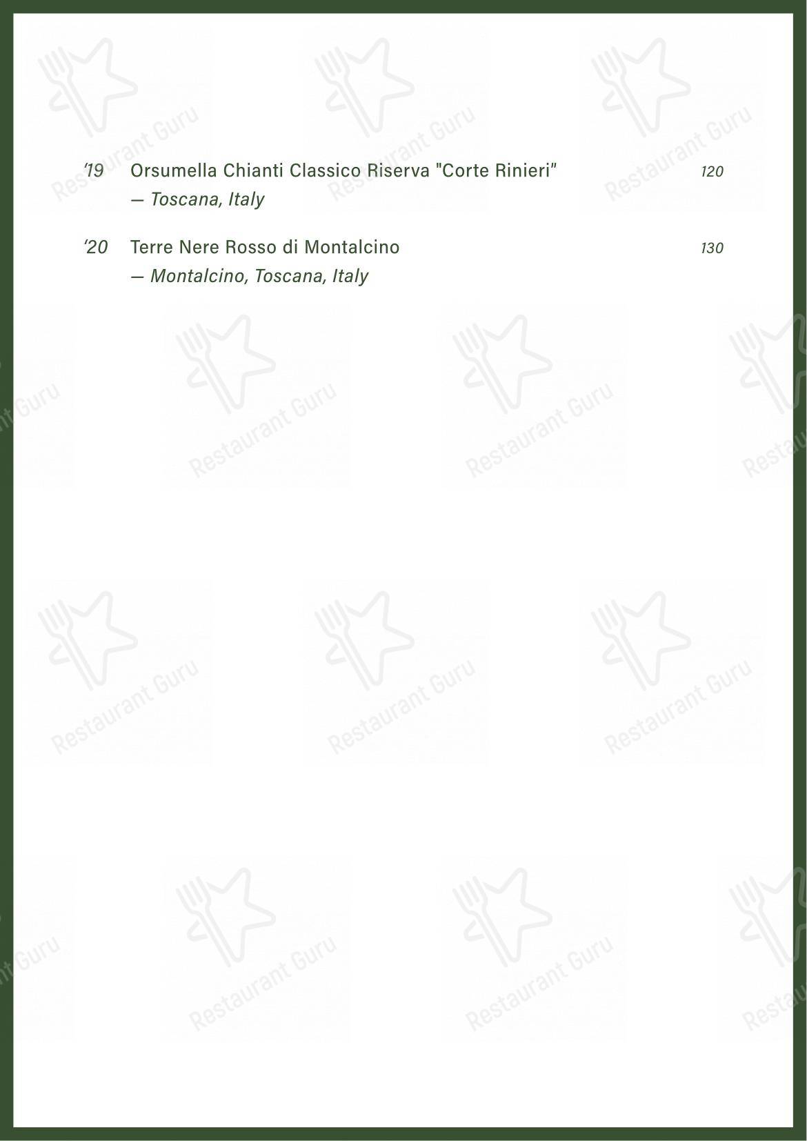菜单 паба и бара Sidebar в Сандрингеме