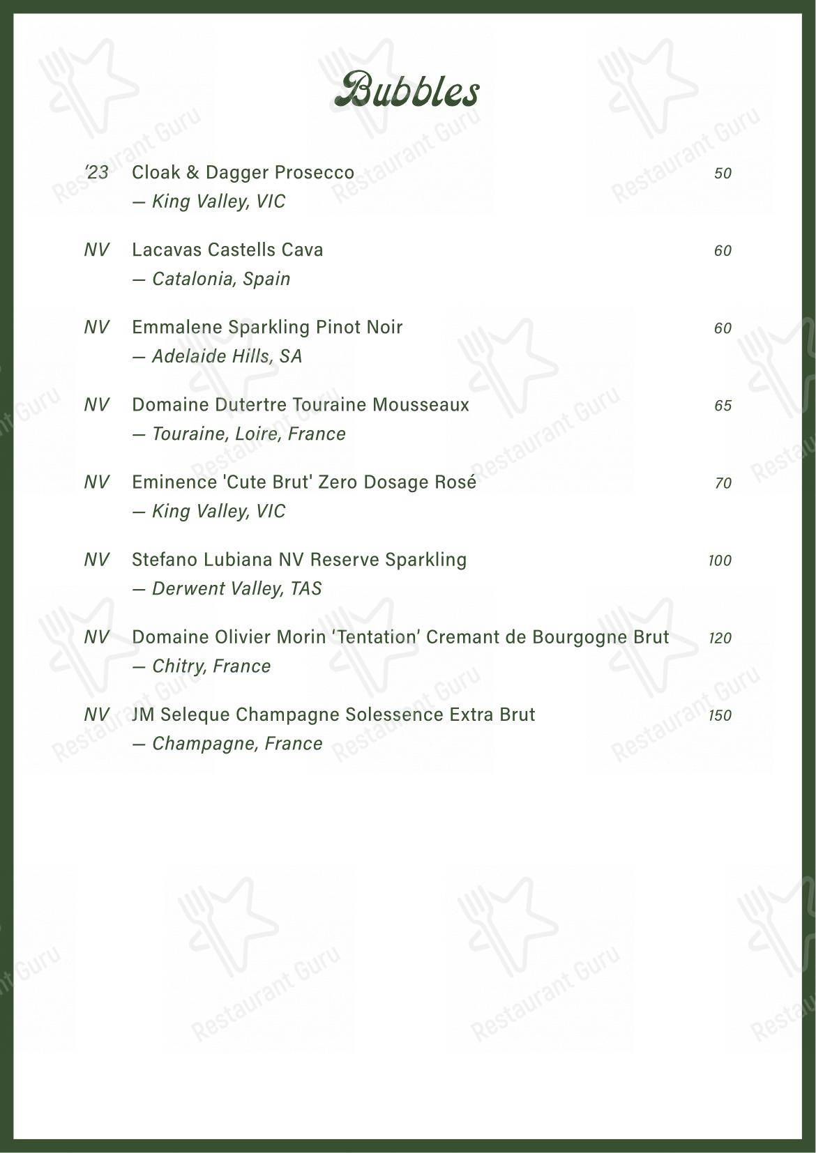 菜单 паба и бара Sidebar в Сандрингеме