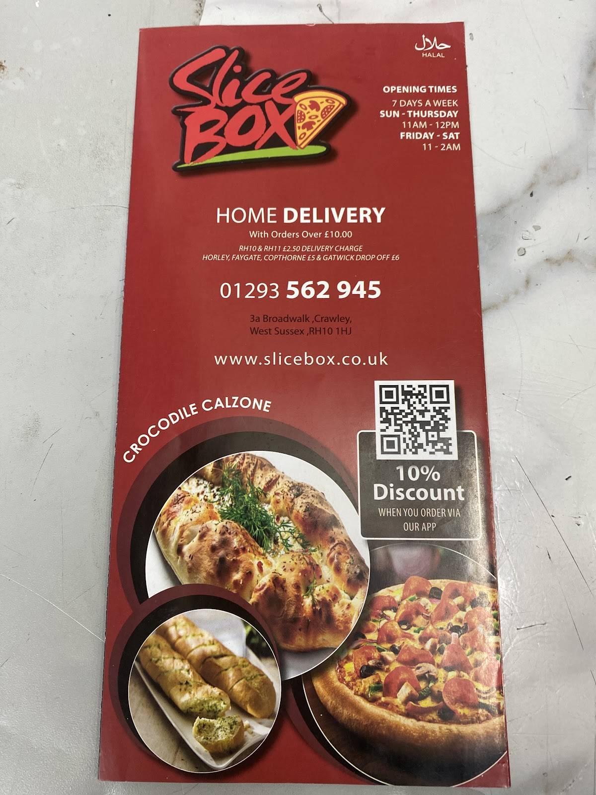 Slice Box & Burger Bites меню