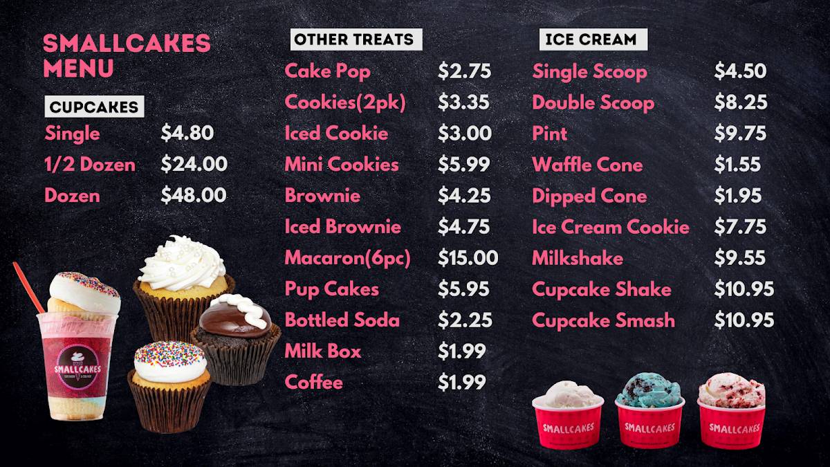Smallcakes Cupcakes & Ice Cream меню