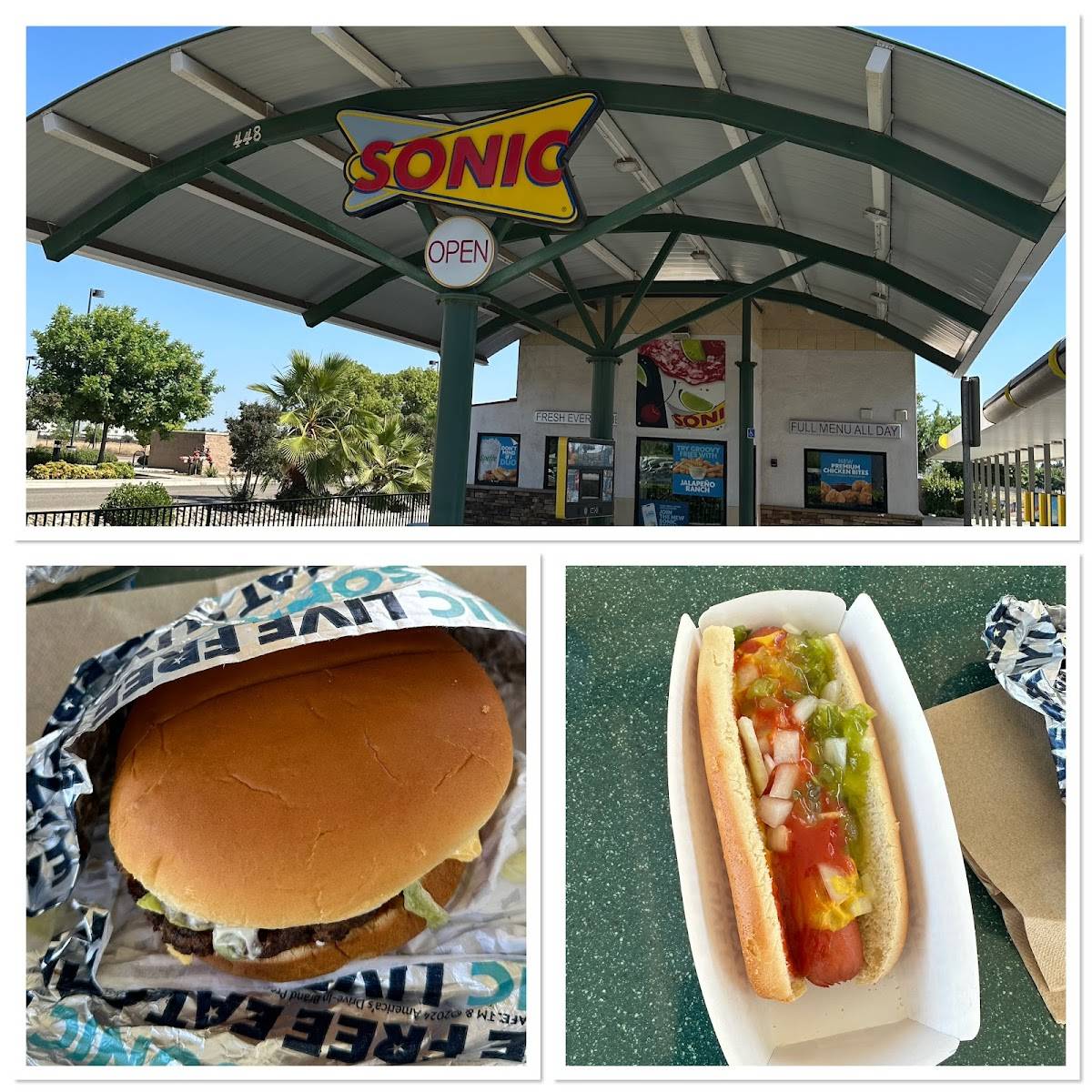 Sonic Drive-In меню
