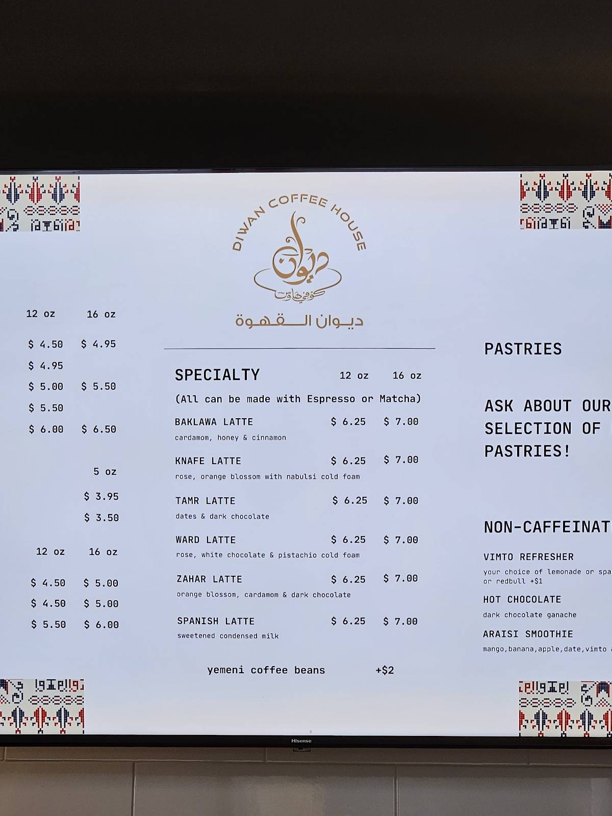 Sprint cafe меню