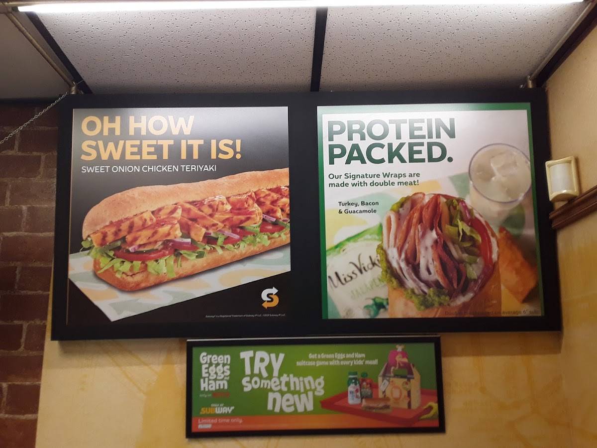 Subway меню