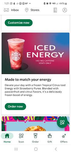 Starbucks Coffee Company меню