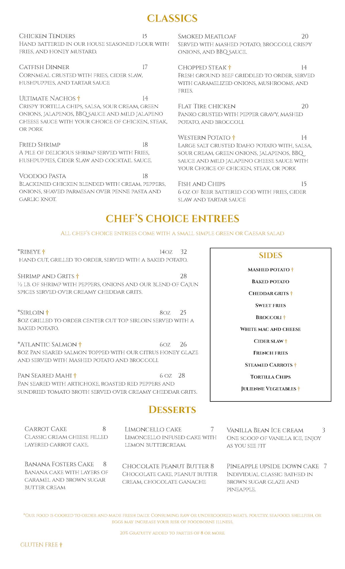 Starr Ranch Grill меню