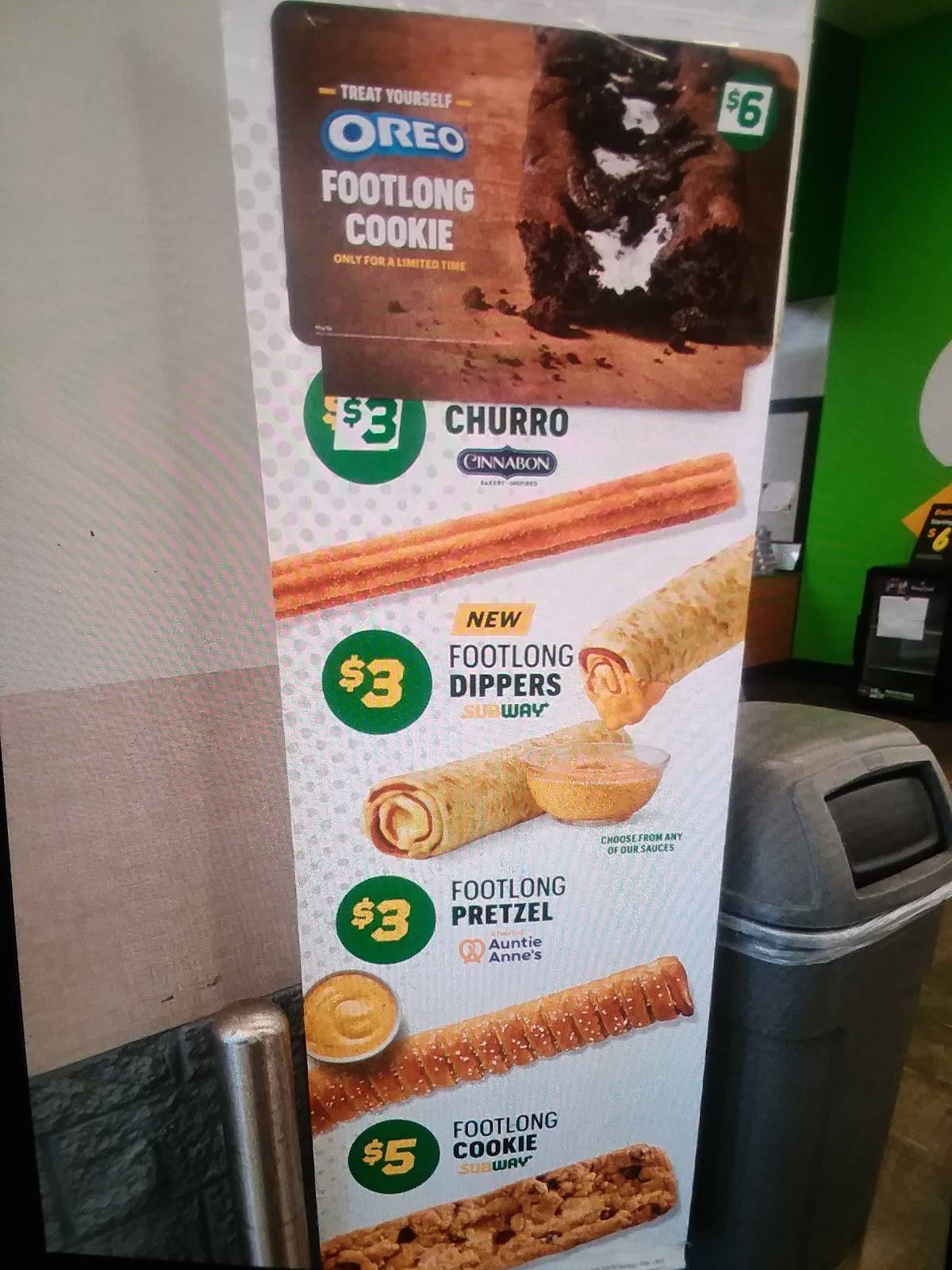 Subway меню