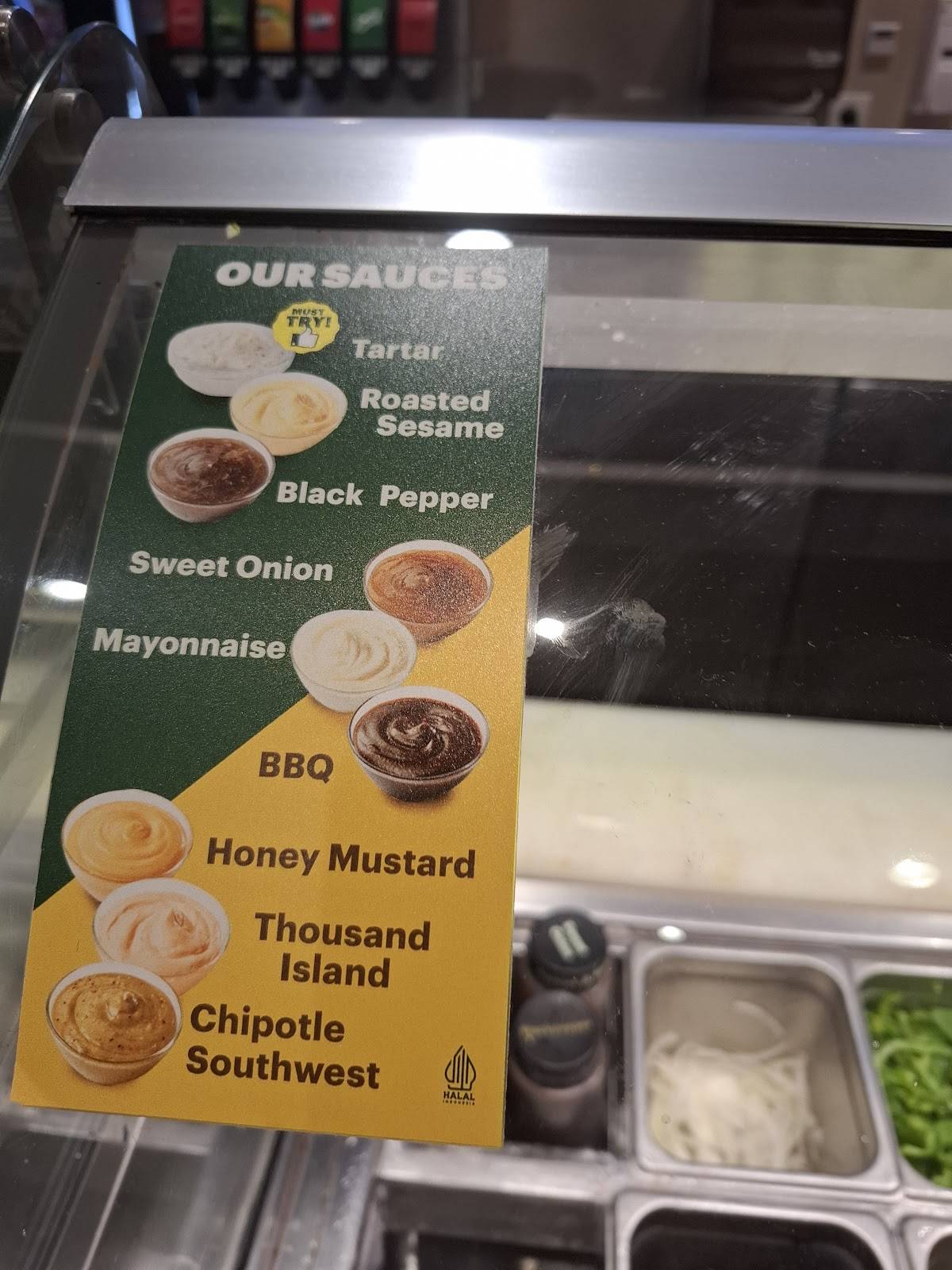Subway - Terminal 2E меню