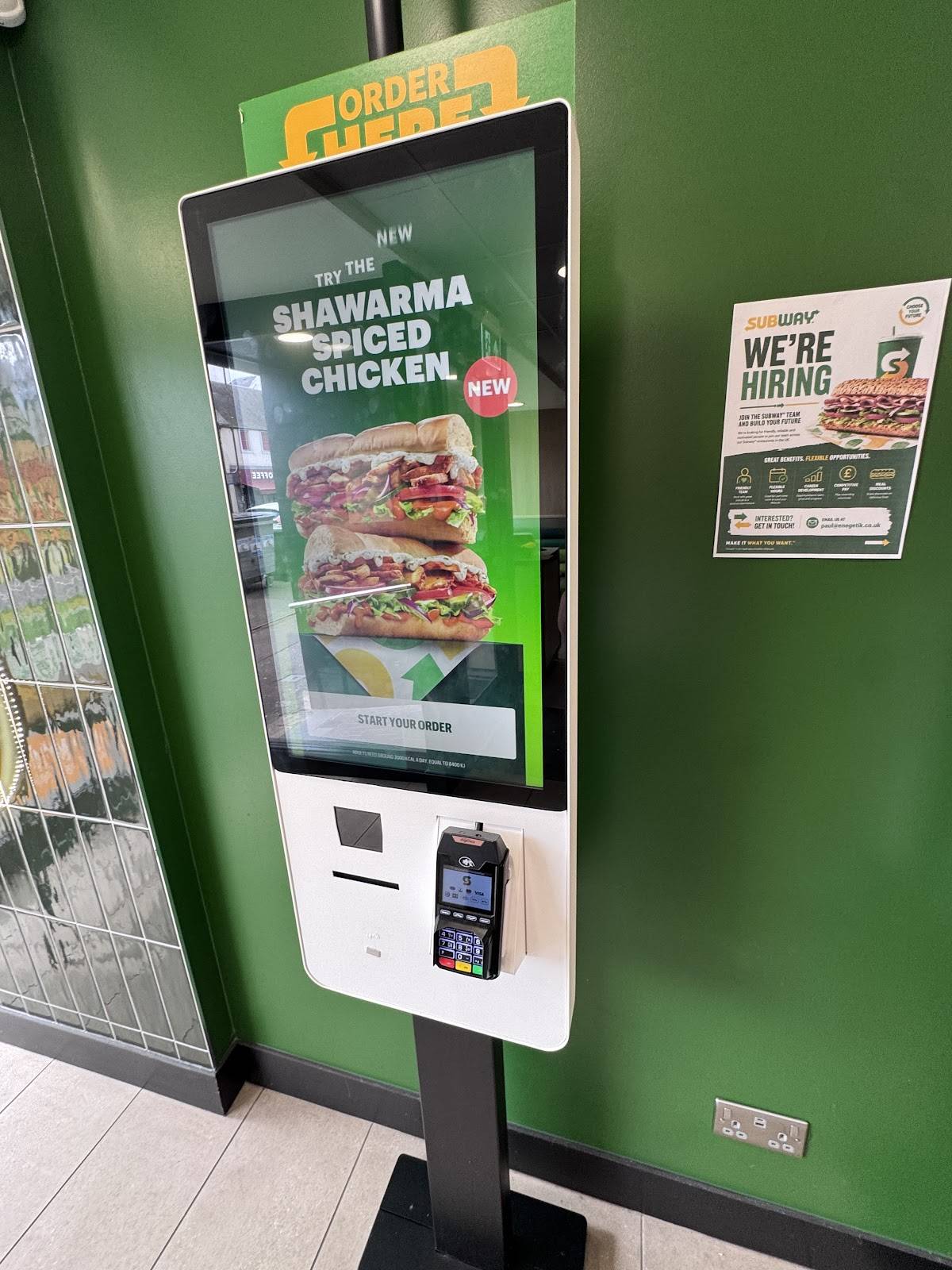 Subway меню