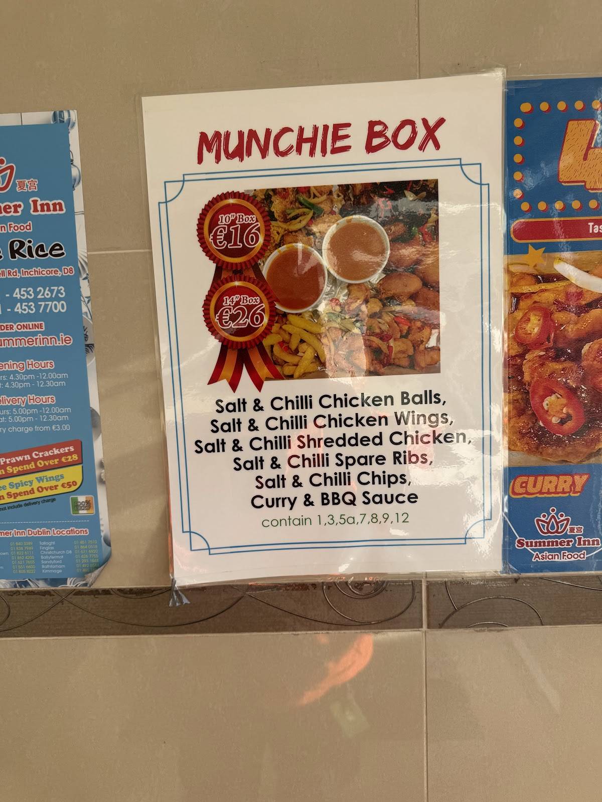 Summer Inn Inchicore (Fine Rice) меню