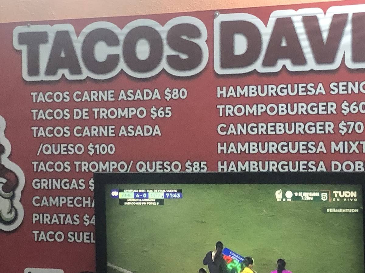 TACOS DAVID меню