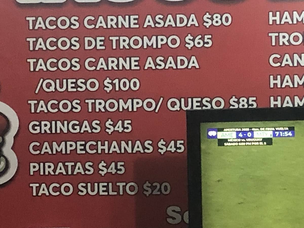 TACOS DAVID меню
